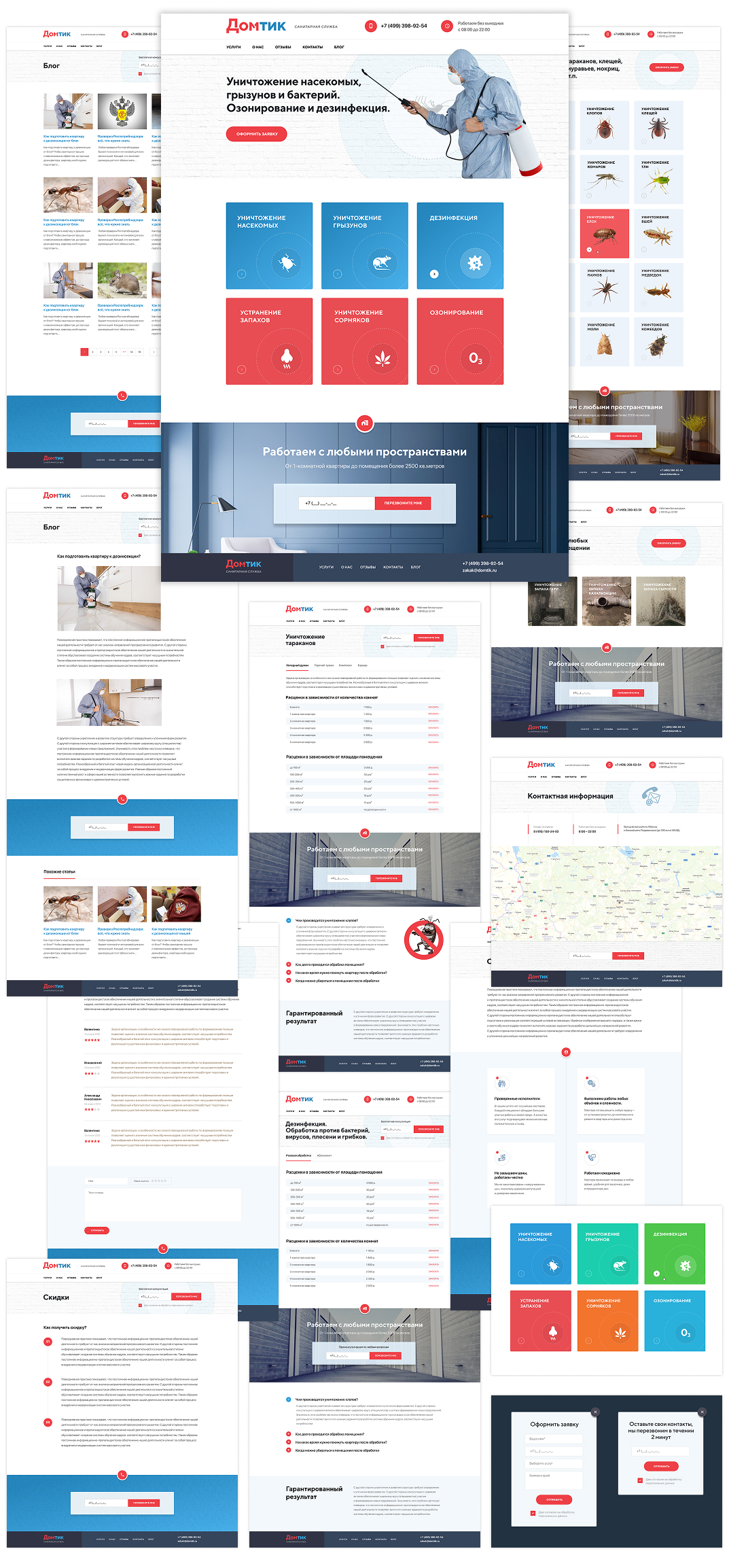 Дизайн сайта Домтик